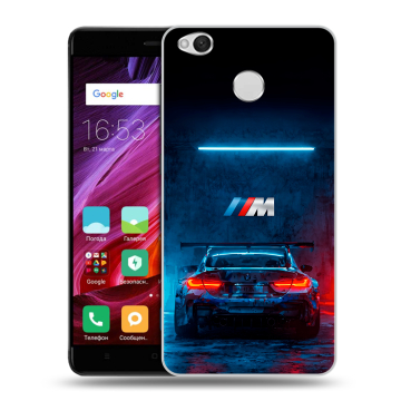 Силиконовый противоударный чехол на Xiaomi RedMi 4X с принтом BMW БМВ Силиконовый противоударный чехол на Xiaomi RedMi 4X с принтом BMW БМВ