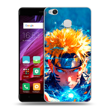 Силиконовый противоударный чехол на Xiaomi RedMi 4X с принтом Аниме Наруто Naruto