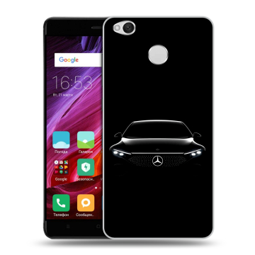 Силиконовый противоударный чехол на Xiaomi RedMi 4X с принтом Mercedes Мерседес