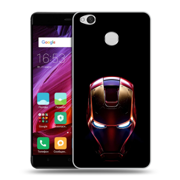 Силиконовый противоударный чехол на Xiaomi RedMi 4X с принтом IronMan Железный человек Силиконовый противоударный чехол на Xiaomi RedMi 4X с принтом IronMan Железный человек