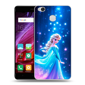 Силиконовый противоударный чехол на Xiaomi RedMi 4X с принтом Холодное сердце Frozen