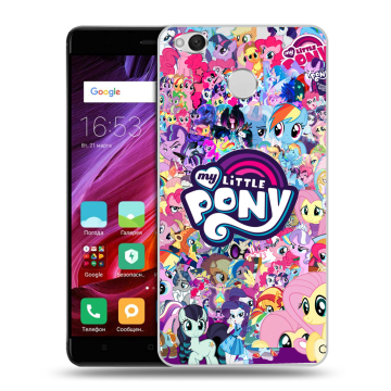 Силиконовый противоударный чехол на Xiaomi RedMi 4X с принтом My little pony Дружба чудо Силиконовый противоударный чехол на Xiaomi RedMi 4X с принтом My little pony Дружба чудо