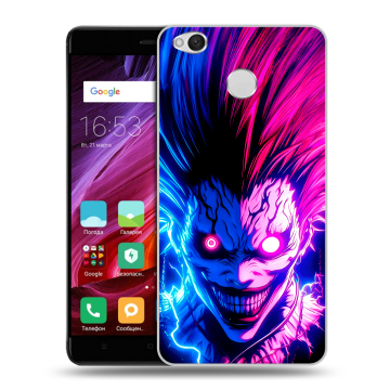 Силиконовый противоударный чехол на Xiaomi RedMi 4X с принтом Death note Тетрадь смерти