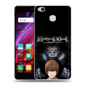 Силиконовый противоударный чехол на Xiaomi RedMi 4X с принтом Death note Тетрадь смерти