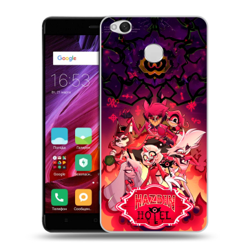 Силиконовый противоударный чехол на Xiaomi RedMi 4X с принтом Hazbin Hotel Отель Хазбин Силиконовый противоударный чехол на Xiaomi RedMi 4X с принтом Hazbin Hotel Отель Хазбин