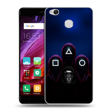 Силиконовый противоударный чехол на Xiaomi RedMi 4X с принтом Игра Кальмара