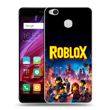Силиконовый противоударный чехол на Xiaomi RedMi 4X с принтом Roblox Роблокс Силиконовый противоударный чехол на Xiaomi RedMi 4X с принтом Roblox Роблокс