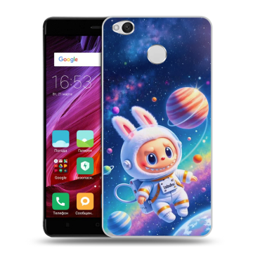 Силиконовый противоударный чехол на Xiaomi RedMi 4X с принтом Labubu Лабубу Силиконовый противоударный чехол на Xiaomi RedMi 4X с принтом Labubu Лабубу