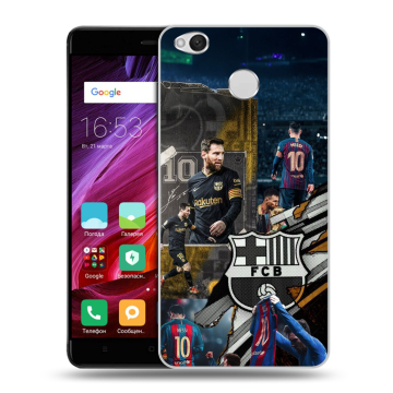 Силиконовый противоударный чехол на Xiaomi RedMi 4X с принтом Messi Barcelona