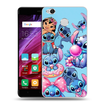 Силиконовый противоударный чехол на Xiaomi RedMi 4X с принтом Лило и Стич