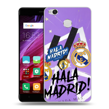 Силиконовый противоударный чехол на Xiaomi RedMi 4X с принтом Real Madrid Реал Мадрид Силиконовый противоударный чехол на Xiaomi RedMi 4X с принтом Real Madrid Реал Мадрид