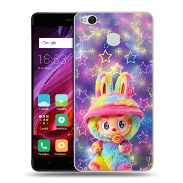 Силиконовый противоударный чехол на Xiaomi RedMi 4X с принтом Labubu Лабубу