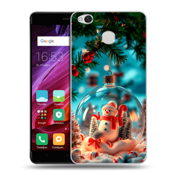 Силиконовый противоударный чехол на Xiaomi RedMi 4X с принтом Новый год