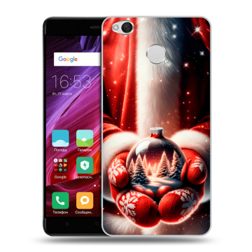 Силиконовый противоударный чехол на Xiaomi RedMi 4X с принтом Новый год