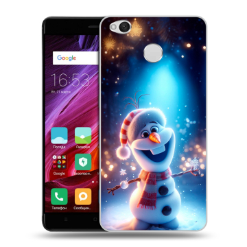 Силиконовый противоударный чехол на Xiaomi RedMi 4X с принтом Новый год