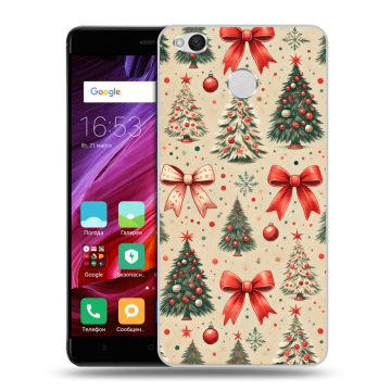 Силиконовый противоударный чехол на Xiaomi RedMi 4X с принтом Новый год