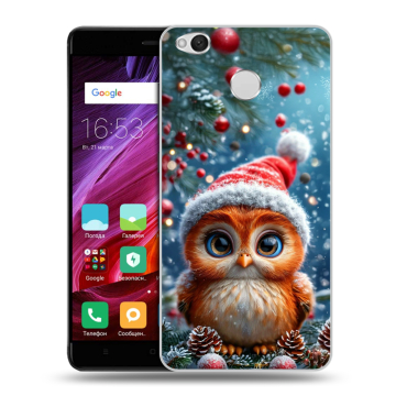 Силиконовый противоударный чехол на Xiaomi RedMi 4X с принтом Новый год