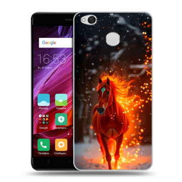 Силиконовый противоударный чехол на Xiaomi RedMi 4X с принтом Новый год