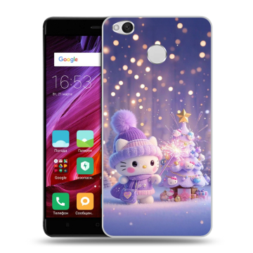 Силиконовый противоударный чехол на Xiaomi RedMi 4X с принтом Новый год
