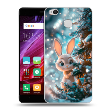Силиконовый противоударный чехол на Xiaomi RedMi 4X с принтом Новый год