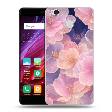 Силиконовый противоударный чехол на Xiaomi RedMi 4X с принтом женский