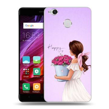 Силиконовый противоударный чехол на Xiaomi RedMi 4X с принтом женский Силиконовый противоударный чехол на Xiaomi RedMi 4X с принтом женский