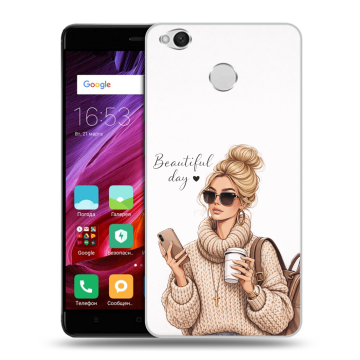 Силиконовый противоударный чехол на Xiaomi RedMi 4X с принтом женский Силиконовый противоударный чехол на Xiaomi RedMi 4X с принтом женский