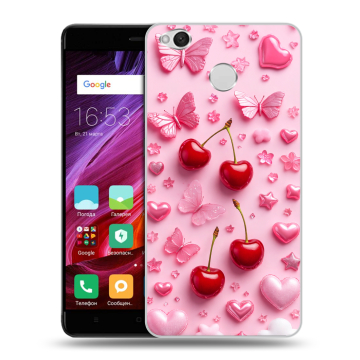 Силиконовый противоударный чехол на Xiaomi RedMi 4X с принтом для девочек Силиконовый противоударный чехол на Xiaomi RedMi 4X с принтом для девочек