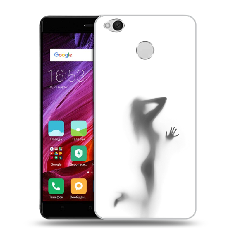 Силиконовый противоударный чехол на Xiaomi RedMi 4X с принтом Силуэт Силиконовый противоударный чехол на Xiaomi RedMi 4X с принтом Силуэт