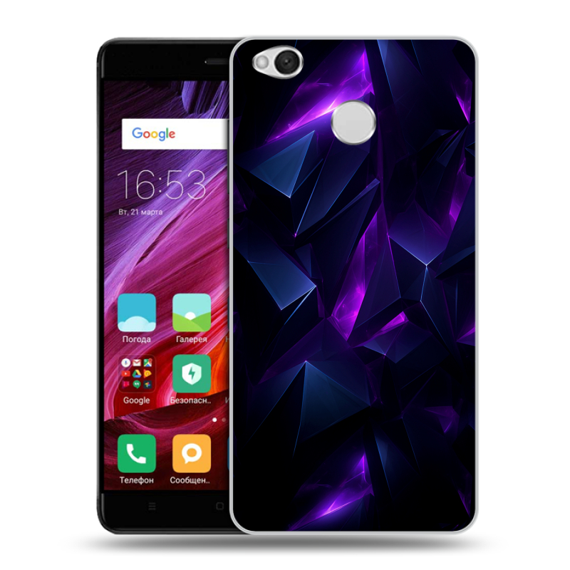 Силиконовый противоударный чехол на Xiaomi RedMi 4X с принтом Абстракиция Силиконовый противоударный чехол на Xiaomi RedMi 4X с принтом Абстракиция