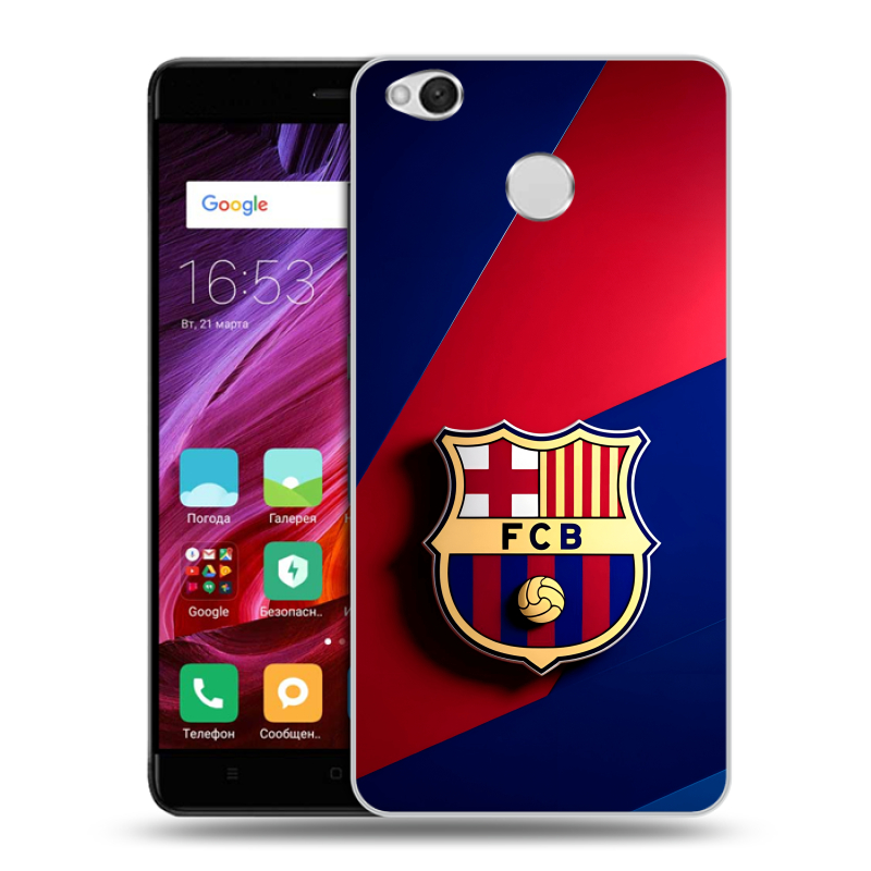 Силиконовый противоударный чехол на Xiaomi RedMi 4X с принтом Барселона Barcelona Силиконовый противоударный чехол на Xiaomi RedMi 4X с принтом Барселона Barcelona