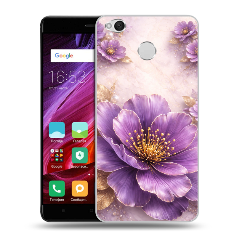 Силиконовый противоударный чехол на Xiaomi RedMi 4X с принтом женский Силиконовый противоударный чехол на Xiaomi RedMi 4X с принтом женский