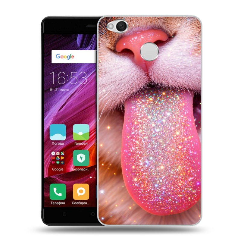 Силиконовый противоударный чехол на Xiaomi RedMi 4X с принтом для девочек Силиконовый противоударный чехол на Xiaomi RedMi 4X с принтом для девочек