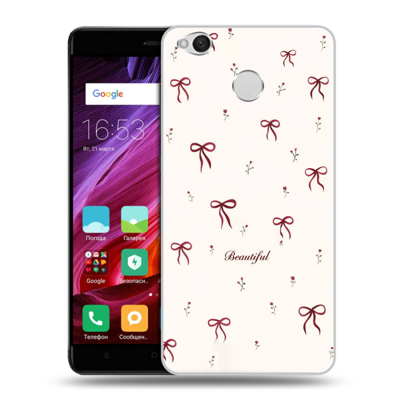 Силиконовый противоударный чехол на Xiaomi RedMi 4X с принтом для девочек Силиконовый противоударный чехол на Xiaomi RedMi 4X с принтом для девочек