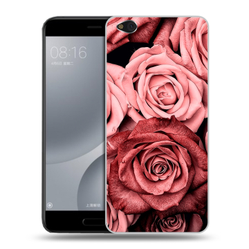 Пластиковый чехол на Xiaomi Mi5C с принтом Цветы розы Пластиковый чехол на Xiaomi Mi5C с принтом Цветы розы