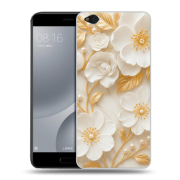 Пластиковый чехол на Xiaomi Mi5C с принтом Цветы Пластиковый чехол на Xiaomi Mi5C с принтом Цветы