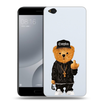 Пластиковый чехол на Xiaomi Mi5C с принтом Мишка