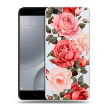 Пластиковый чехол на Xiaomi Mi5C с принтом Розы Пластиковый чехол на Xiaomi Mi5C с принтом Розы