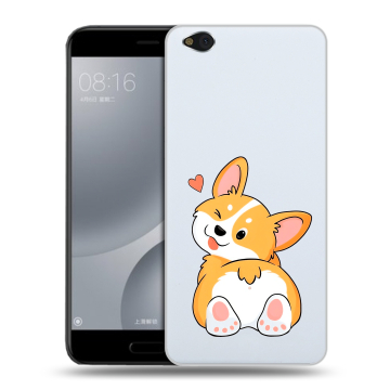 Пластиковый чехол на Xiaomi Mi5C с принтом Корги