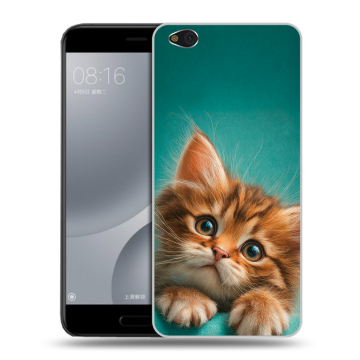 Пластиковый чехол на Xiaomi Mi5C с принтом котенок Пластиковый чехол на Xiaomi Mi5C с принтом котенок
