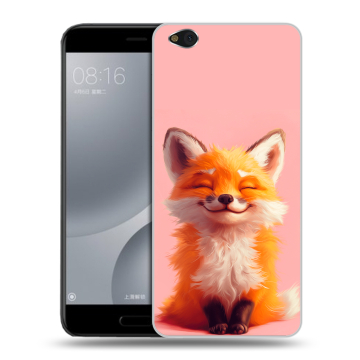 Пластиковый чехол на Xiaomi Mi5C с принтом милая лиса Пластиковый чехол на Xiaomi Mi5C с принтом милая лиса