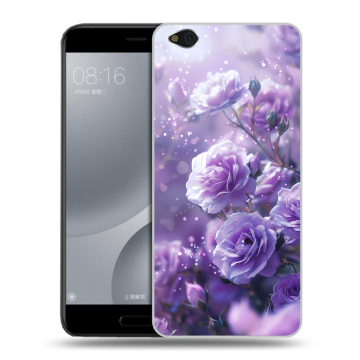 Пластиковый чехол на Xiaomi Mi5C с принтом Розы цветы