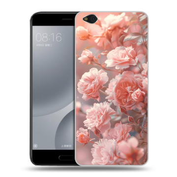 Пластиковый чехол на Xiaomi Mi5C с принтом Розовые розы