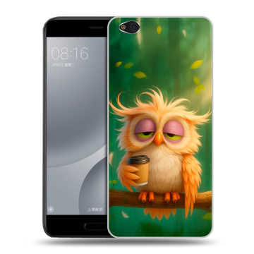 Пластиковый чехол на Xiaomi Mi5C с принтом сова Пластиковый чехол на Xiaomi Mi5C с принтом сова