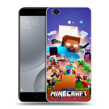 Пластиковый чехол на Xiaomi Mi5C с принтом Майнкрафт Minecraft