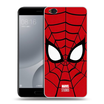 Пластиковый чехол на Xiaomi Mi5C с принтом человек паук spiderman