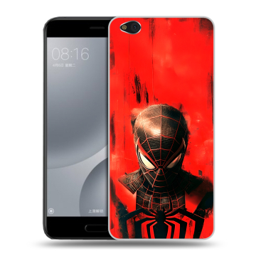 Пластиковый чехол на Xiaomi Mi5C с принтом человек паук spiderman Пластиковый чехол на Xiaomi Mi5C с принтом человек паук spiderman