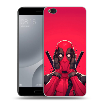 Пластиковый чехол на Xiaomi Mi5C с принтом Дедпул Deadpool Пластиковый чехол на Xiaomi Mi5C с принтом Дедпул Deadpool