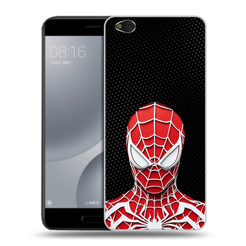 Пластиковый чехол на Xiaomi Mi5C с принтом человек паук spiderman Пластиковый чехол на Xiaomi Mi5C с принтом человек паук spiderman
