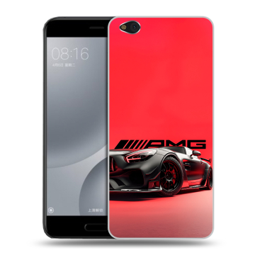 Пластиковый чехол на Xiaomi Mi5C с принтом Мерседес Mercedes AMG